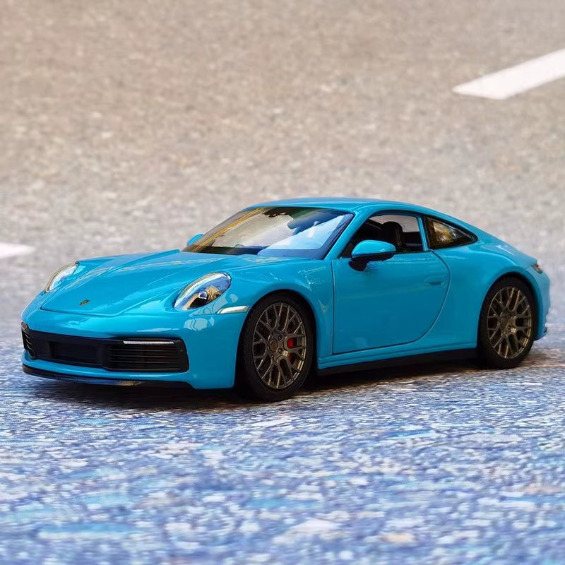 1:24 Porsche 911 Carrera 4S Coupe Alloy Sports Car Model Diecasts Metal Toy Vehicles Car Model Simulation Childrens Gifts