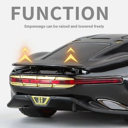 1:32 Mercedes Benz AMG Vision GT Supercar Alloy Metal Diecast Car Model Sound & Light Simulation Collectibles Gift for Boyfriend