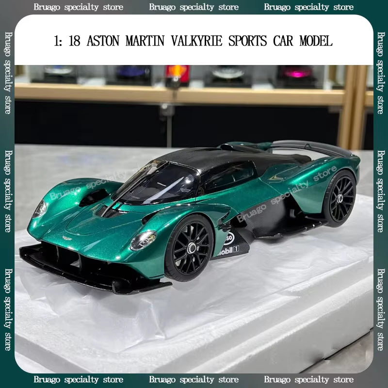 1: 18 Aston Martin Valkyrie Supercar Limited Edition Die Casting Car Model Collector'S Edition Car Model Decorative Gift Box