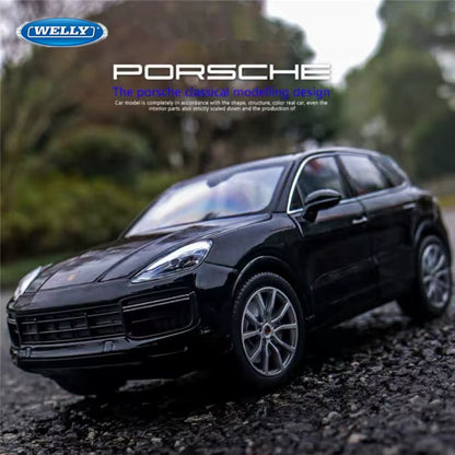 1:24 Porsche Cayenne Alloy Car Model Diecasts Metal Vehicles Car Model Simulation Collection Boys Toys for Childrens Gifts