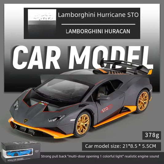 1:24 Scale Lamborghini STO Alloy Model Car - Ultimate Supercar Replica for Collectors - Precise Detailing, High-End Craftsmanshi