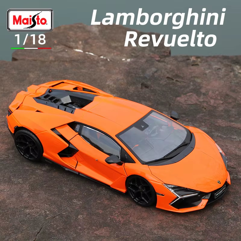 1:18 Lamborghini Revuelto Car Model Hybrid Supercar Die Cast Vehicles Toys Diecast Voiture Gift Collection