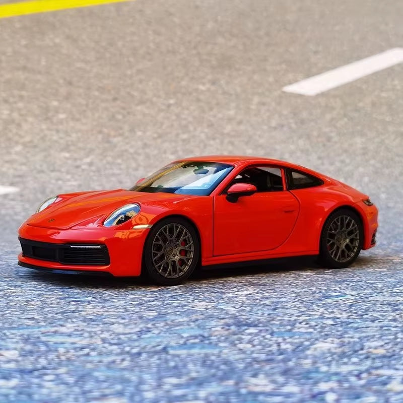 1:24 Porsche 911 Carrera 4S Coupe Alloy Sports Car Model Diecasts Metal Toy Vehicles Car Model Simulation Childrens Gifts