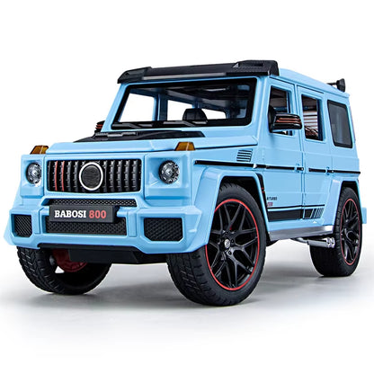 New 1:18 Benz G800 Alloy Car Model Simulation Sound and Light Pull Back Toy Car Off-Road Suv Toy Boy Collection Decoration Gift