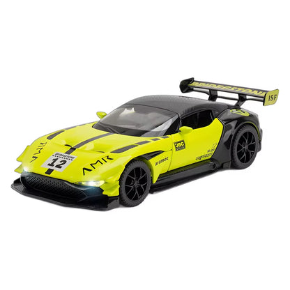 1: 32 Aston Martin Vulcan Fast&Furious Alloy Car Model Diecasts Toy with Sound and Light Vehicles Decoration Toys for Kids Gift