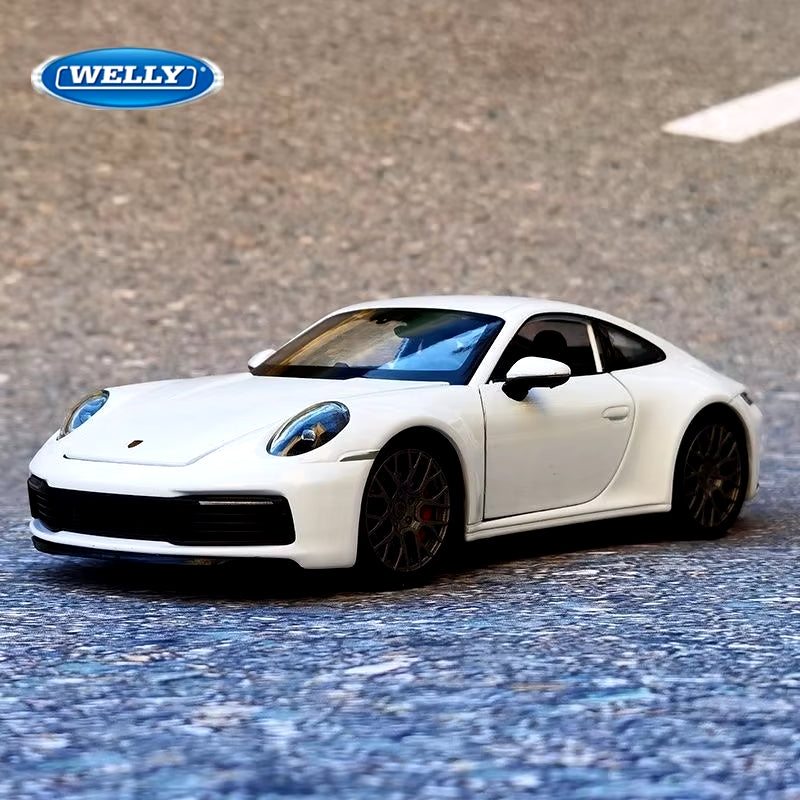 1:24 Porsche 911 Carrera 4S Coupe Alloy Sports Car Model Diecasts Metal Toy Vehicles Car Model Simulation Childrens Gifts