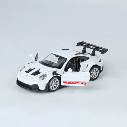 1:36 Porsche 911 GT3 RS Metal Sports Vehicles Supercar Fast Furious One Piece Car Toy Boy Diecast Auto Model Gift Hot Wheel Pull