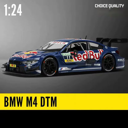 1:24 BMW M4 GT3 Alloy Sports Car Model Diecast Metal Toy Car Vehicles Model Simulation Sound and Light Collection Childrens Gift