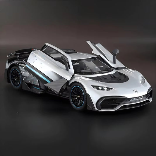 1:18 Mercedes Benz AMG ONE Super Sports Vehicle Alloy Dieacst Model Car Sound & Light Classic Hobby Collectibles Birthday Gifts