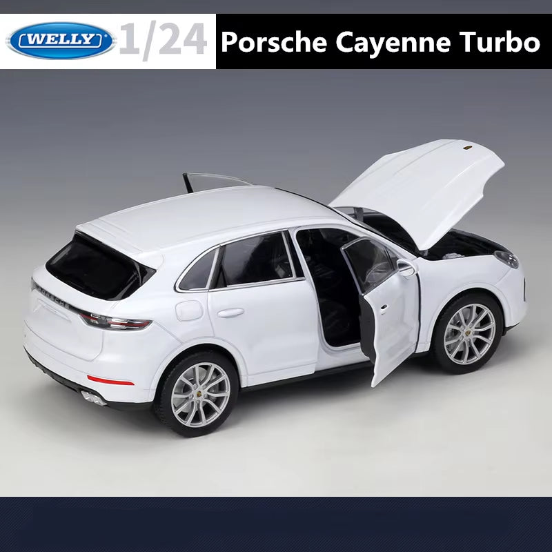 1:24 Porsche Cayenne Alloy Car Model Diecasts Metal Vehicles Car Model Simulation Collection Boys Toys for Childrens Gifts